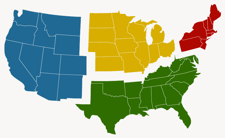 regions of the United States