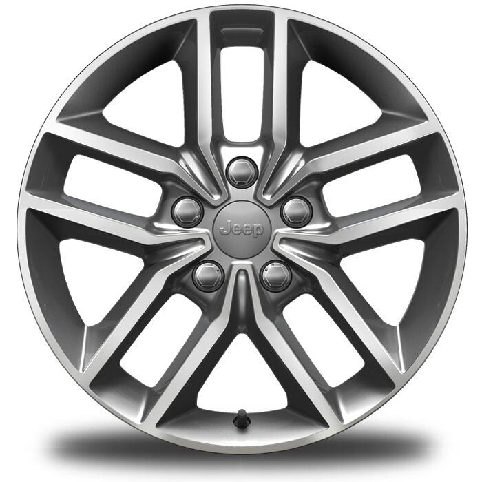 18-Inch x 8-Inch Gray Aluminum Wheels
