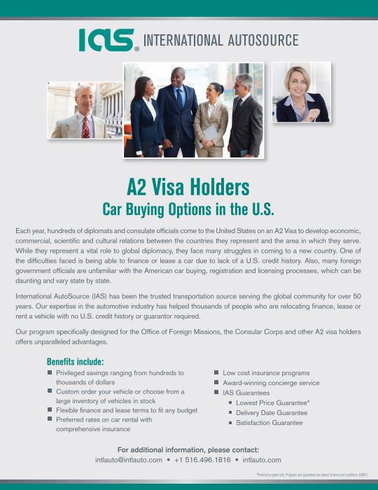 A2 Visa Holder Flyer