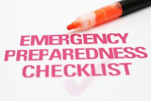 Emergency checklist
