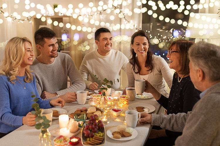 Family Gathered for Thanksgiving