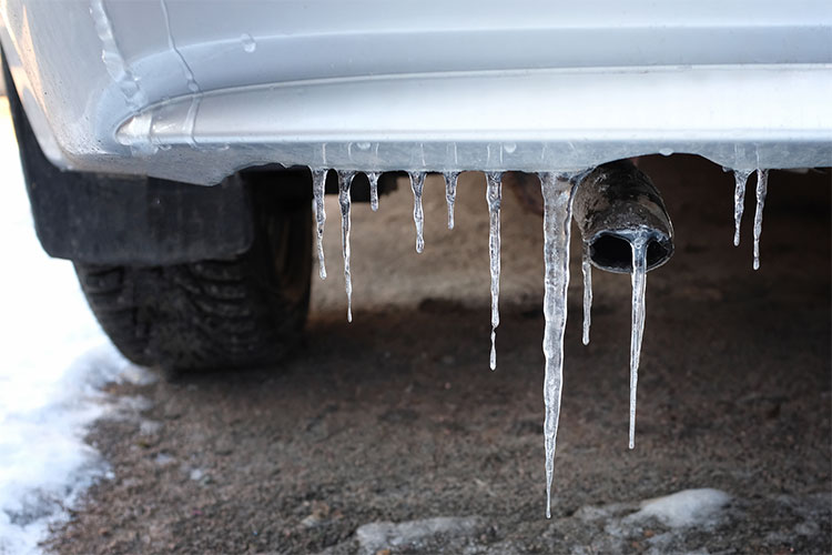 Ice on the back of your car