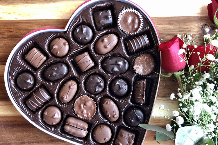 Box of Valentines Chocolates