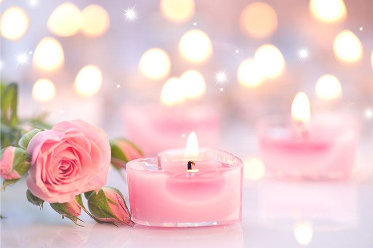 Valentine's Day Heart Candle