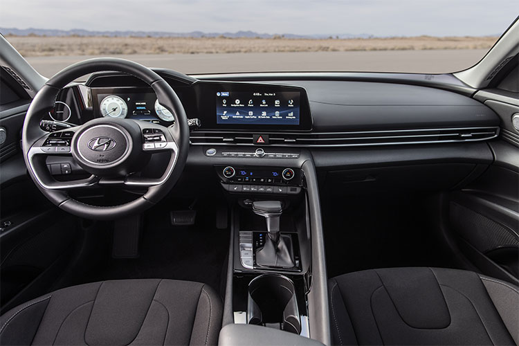 Interior of 2022 Hyundai Elantra