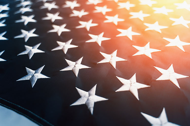 Stars on the American Flag