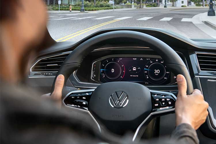 Behind the Wheel of a Volkswagen