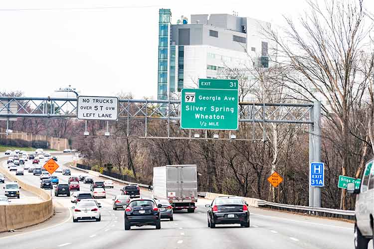 Exit Highway Sign