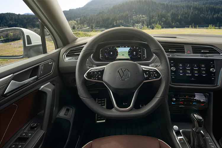 Interior of VW Tiguan