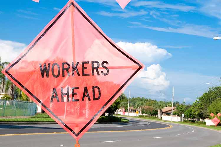 Workers Ahead