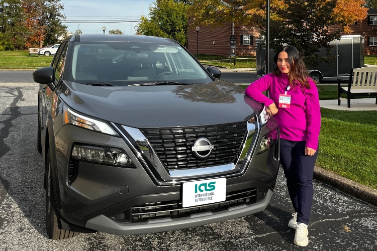 Expat with her Nissan Rogue