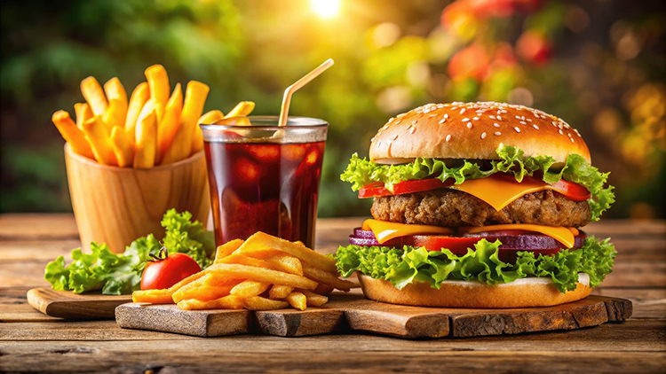 You’ll most likely get huge portions of food when you dine out. 